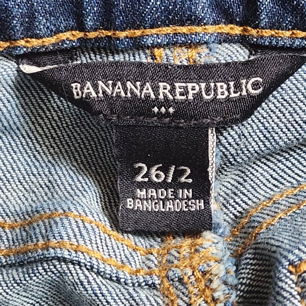 BANANA REPUBLIC Women's Denim Midi Jean Skirt - Sz 2 - Picture 4 of 4